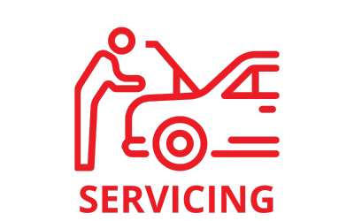Graphic showing vehicle servicing at Avalon Automotive in Hamilton.